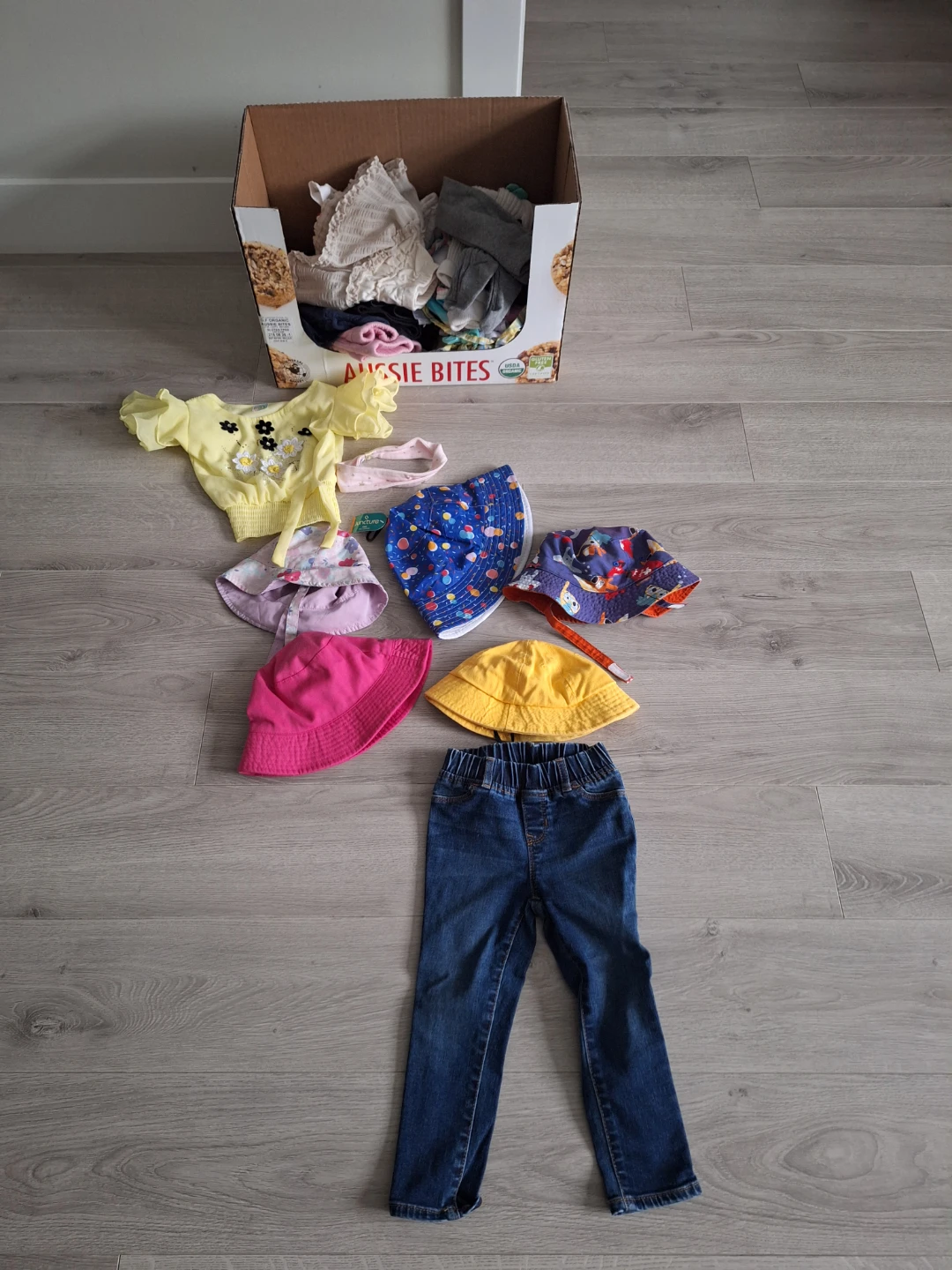 Toddler Girl Clothing and Hat Bundle