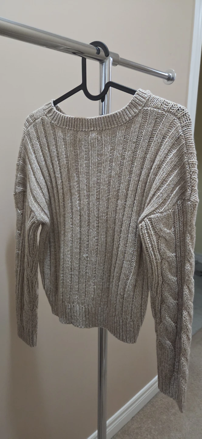 Urban Kids Tan Cable Knit Sweater - photo 3