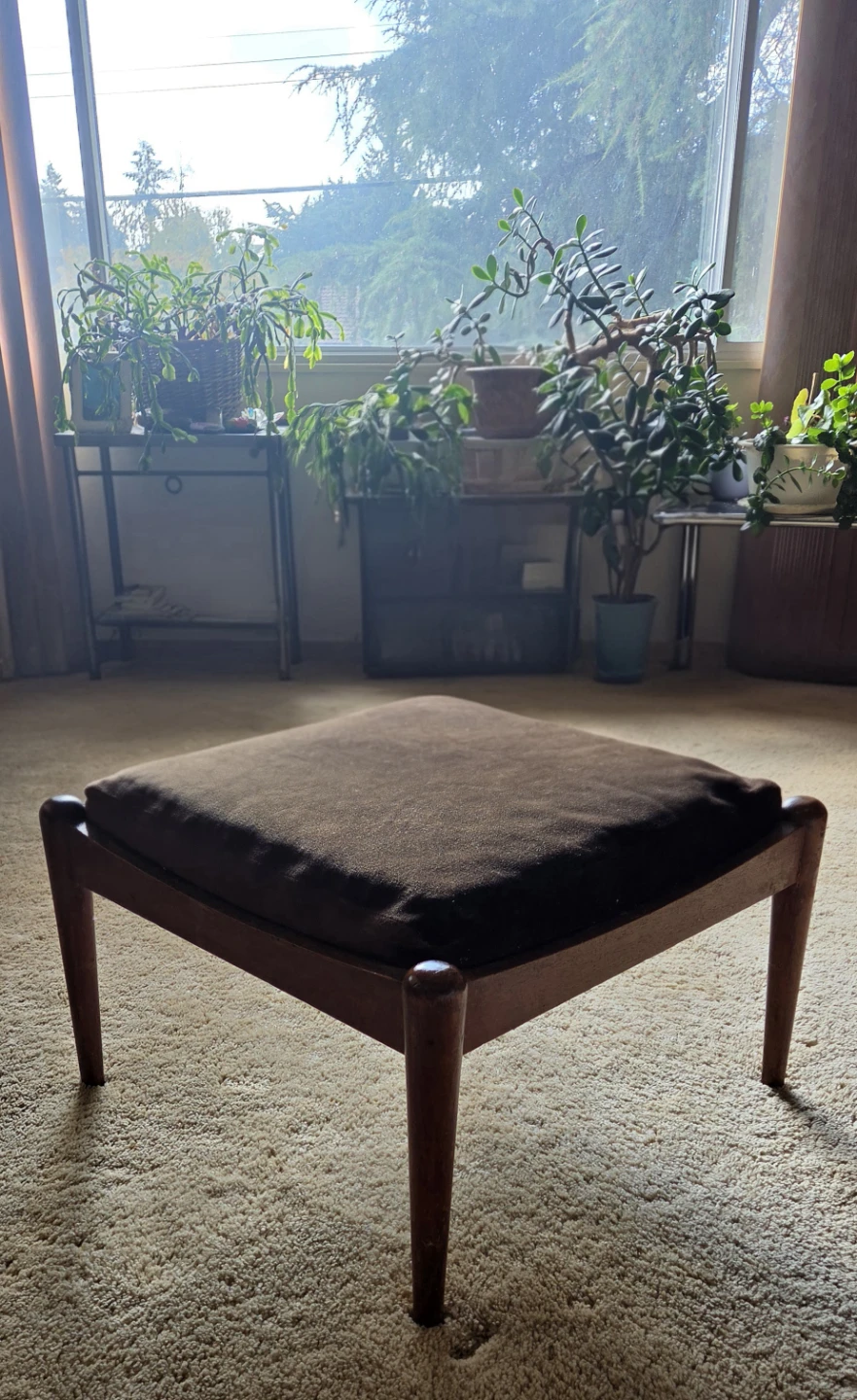 Vintage wooden footstool