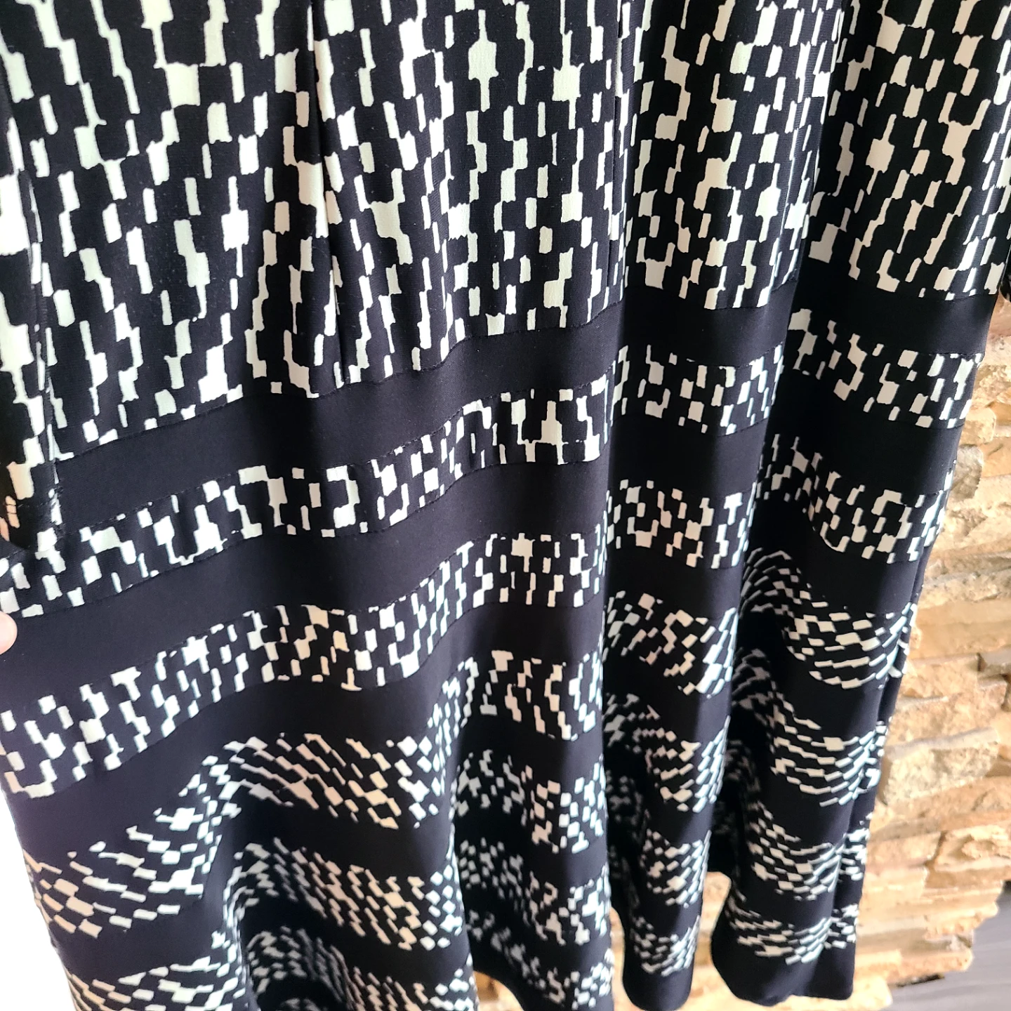 Anne Klein Black and White Patterned Dress - photo 4