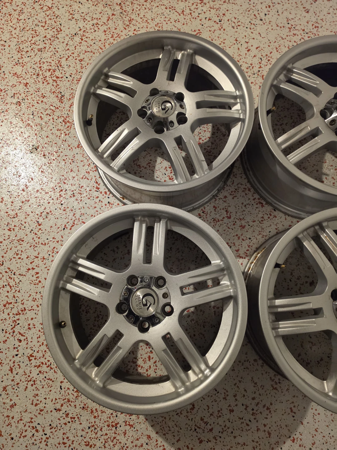 17 inch granite alloy rims wheels 5x114.3 5x4.5 no tires - photo 5