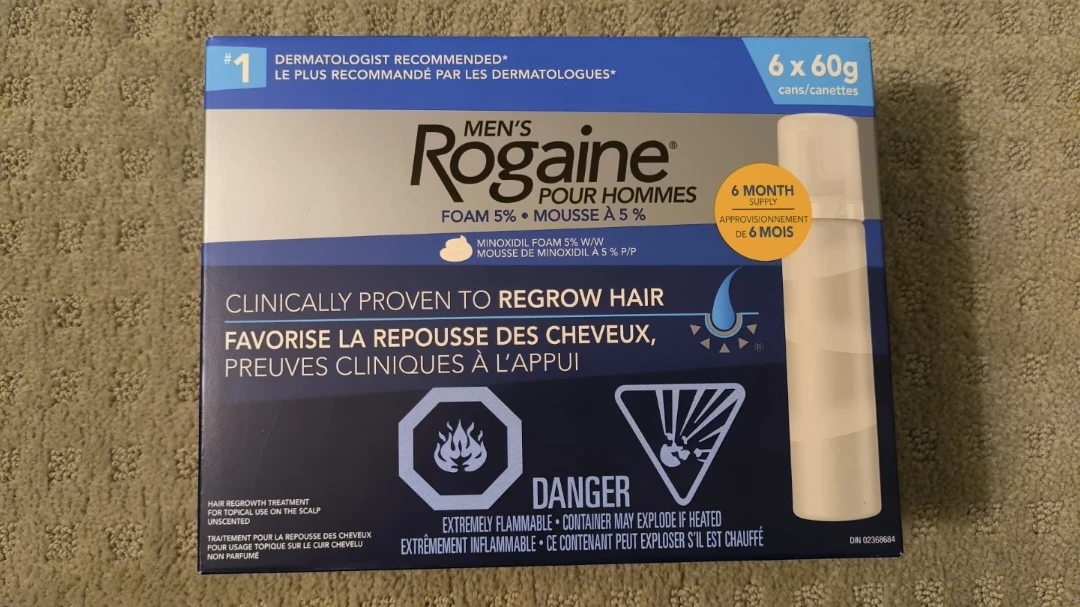 Men's Rogaine Foam 5% 6 Month Supply