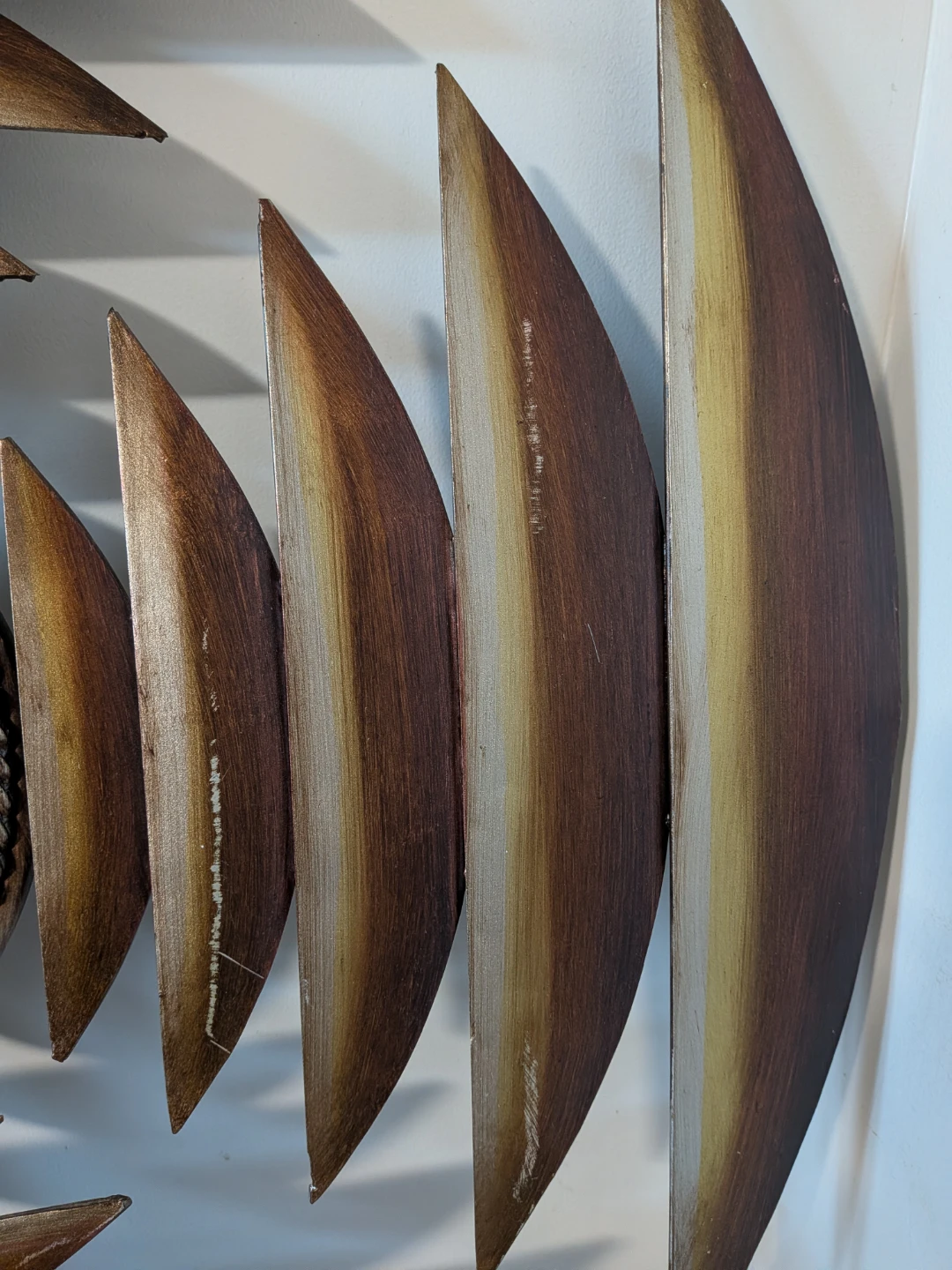 Round Metal Wall Art with Mirror - photo 3