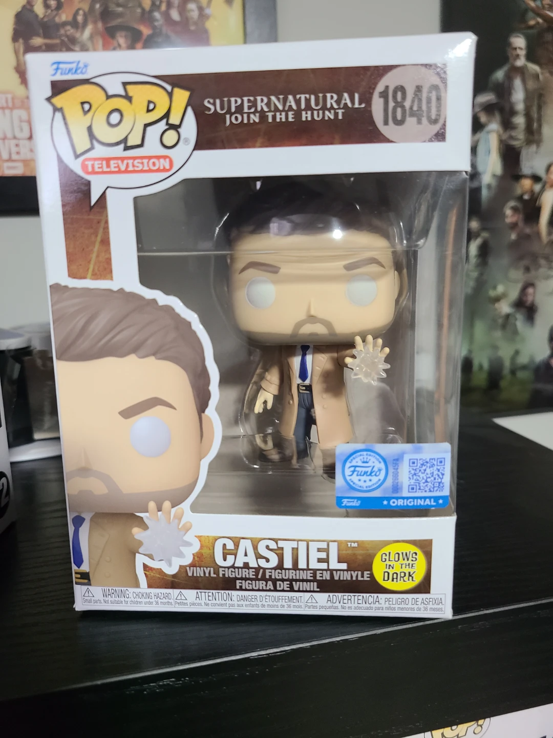 Funko Pop! Supernatural Castiel 1840 Glows in the Dark