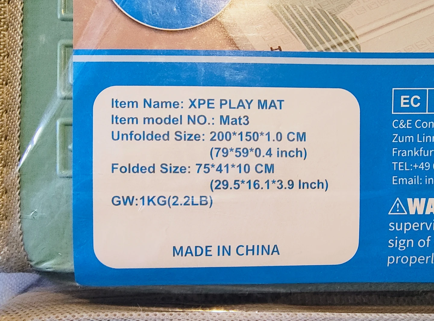 FLAGAV 79x59inch Play Mat for Baby - Indoor and Outdoor Use - photo 4