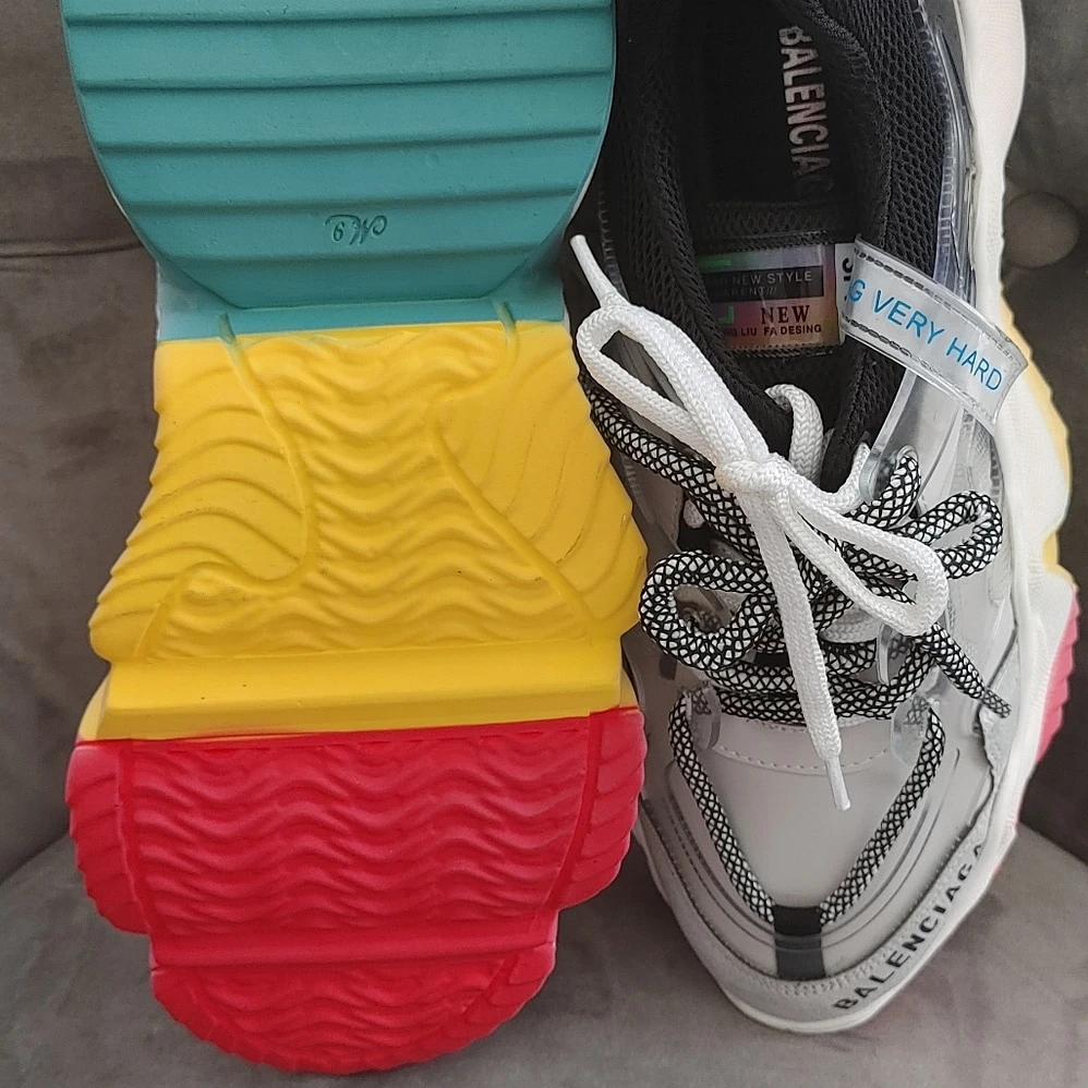 Balenciaga Style Multi-Colour Sneakers