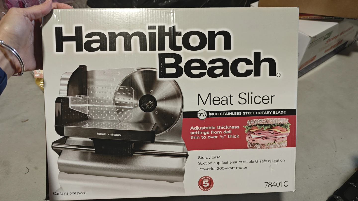 Hamilton Beach 7.5" Meat Slicer Model 78401C