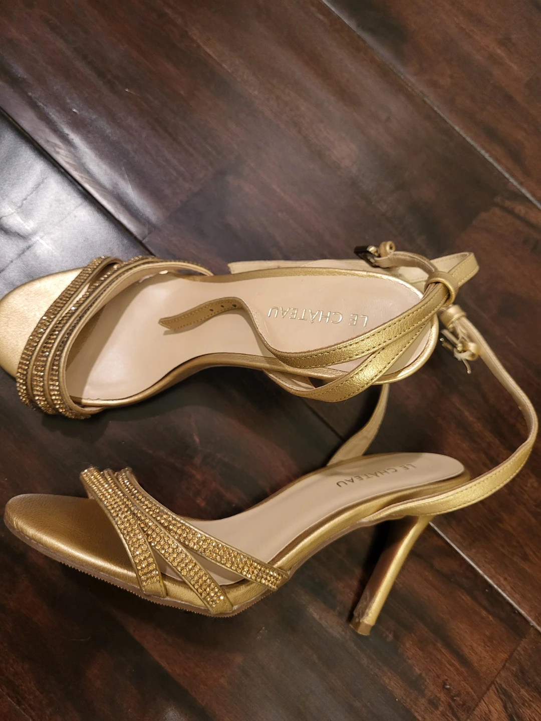 Le Château Gold Crystal Heels - photo 4