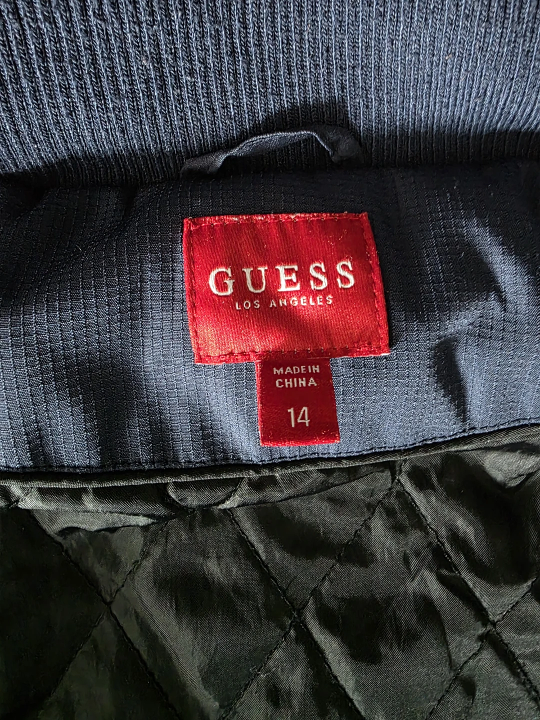 Guess Hooded Bomber Jacket Size 14 - photo 3