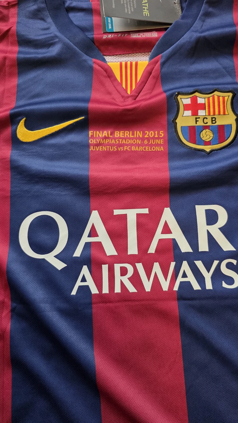 Messi #10 Barcelona retro Champions League 2015 final jersey - photo 4