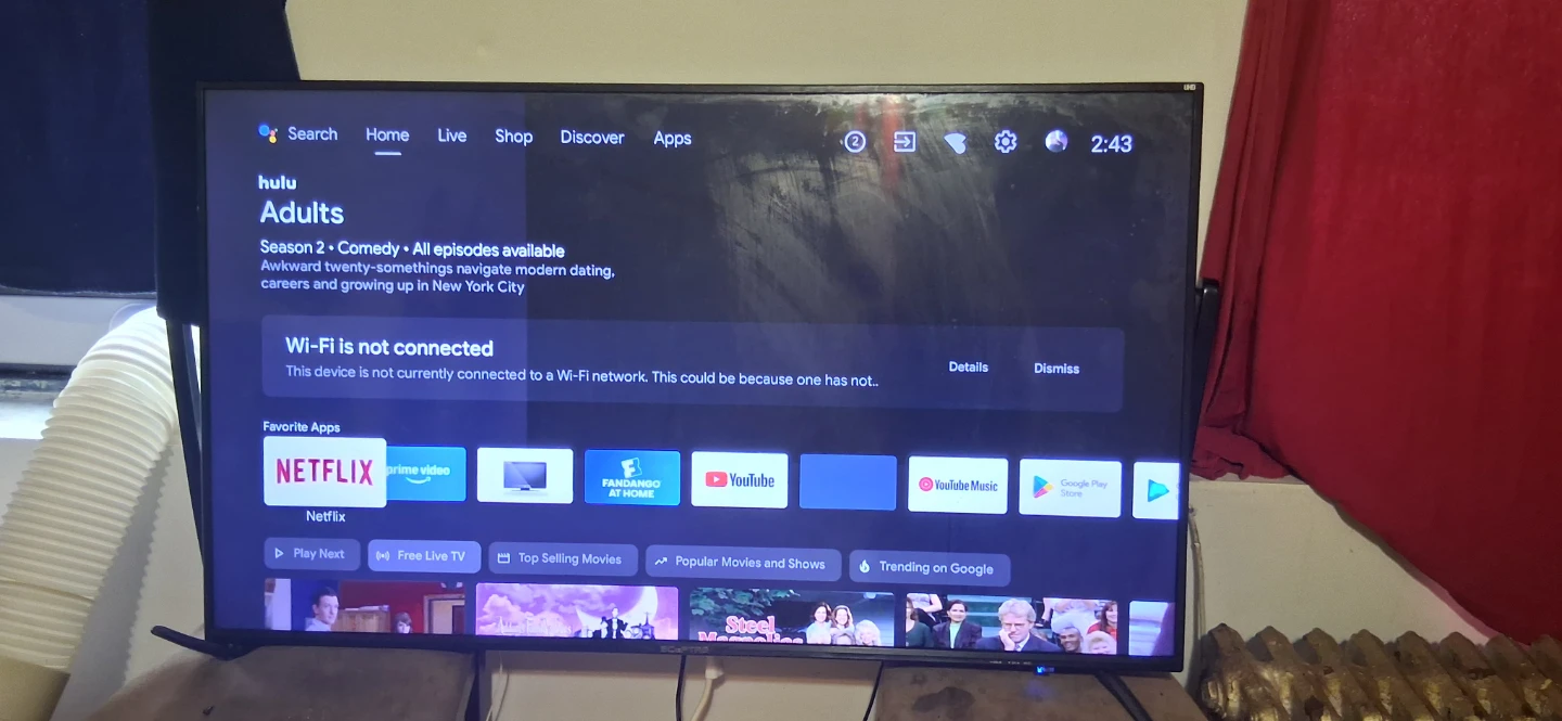 48 in flat seven tv