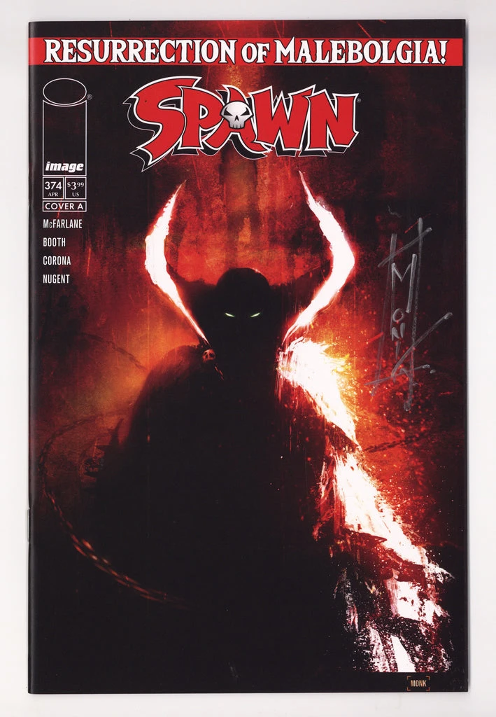 Spawn #374 Resurrection of Malebolgia signed by jeff monk