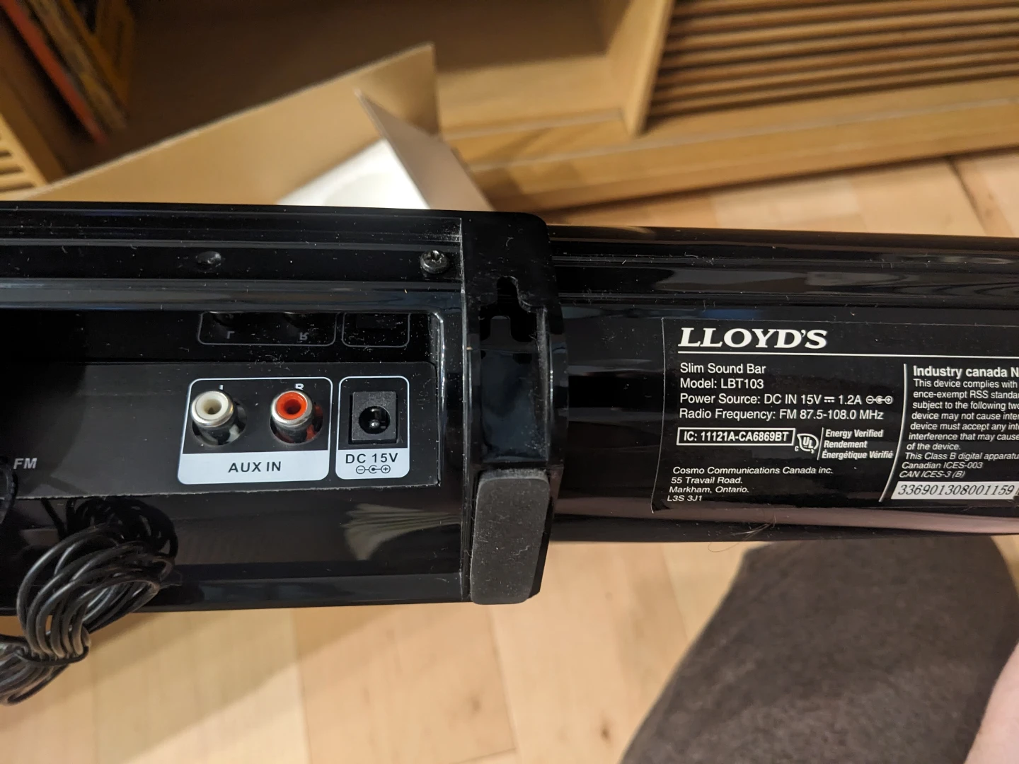 Lloyd's Slim Sound Bar LBT103 - photo 2