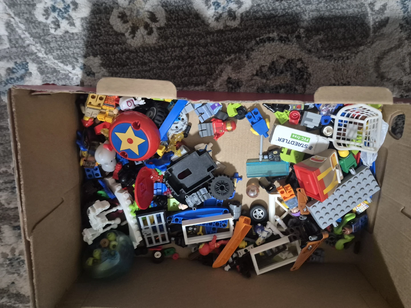 Assorted Lego Building Bricks and Pieces