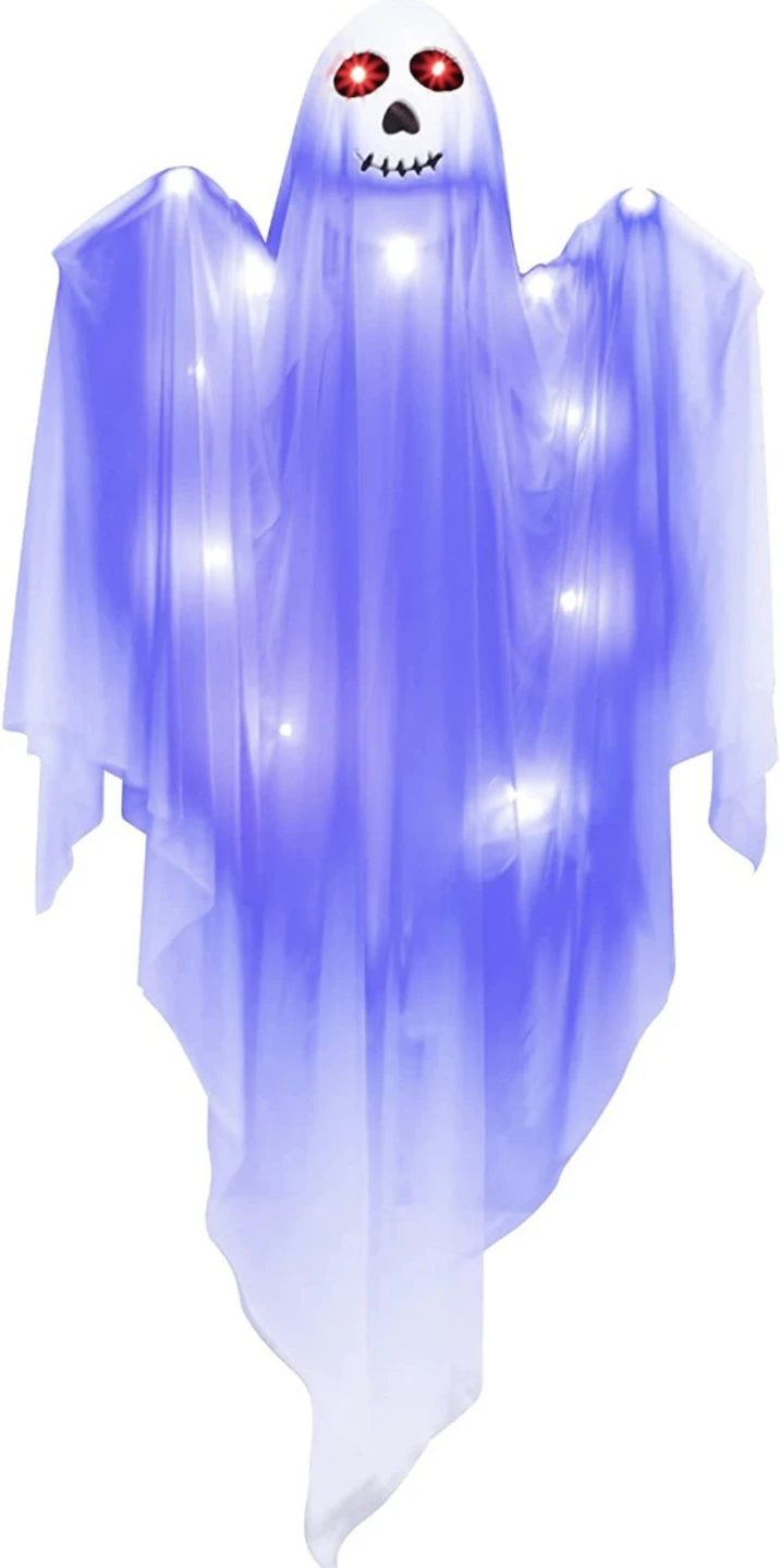 New 5ft long Light-Up Hanging Ghost Halloween Decoration - photo 2