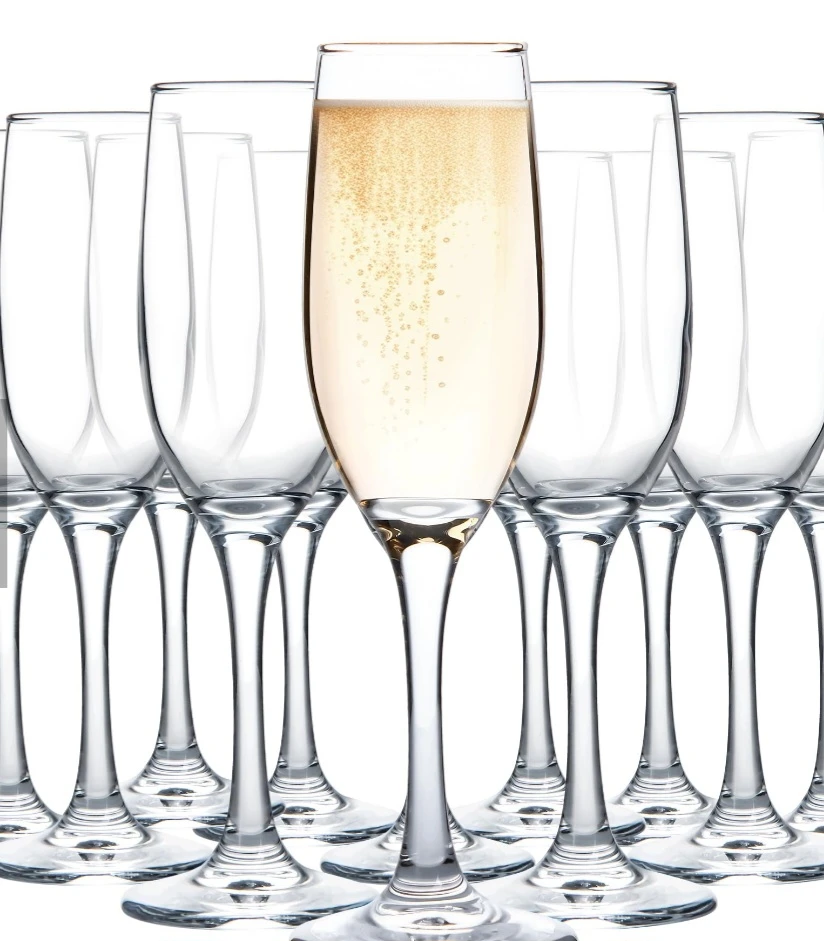 Set of 80 Crystal Champagne Flutes