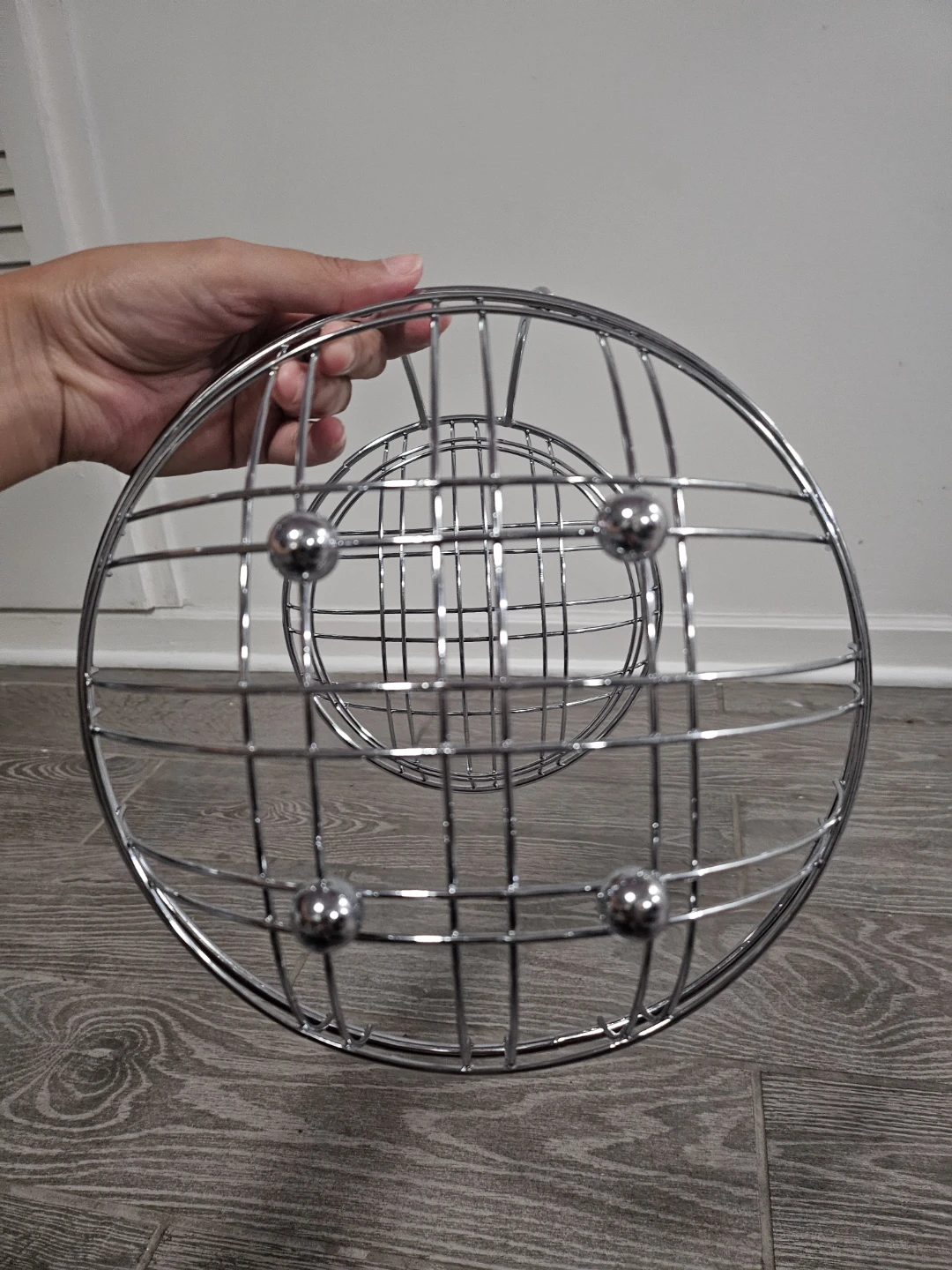 Two-Tier Chrome Wire Fruit Basket - photo 3