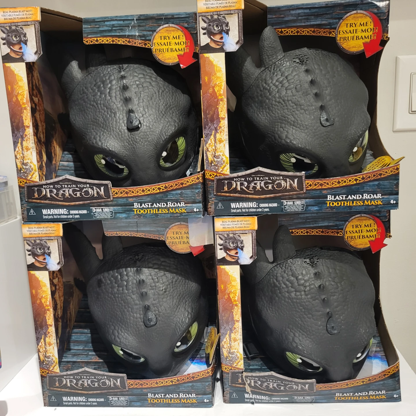 How to Train Your Dragon Blast and Roar Toothless Mask