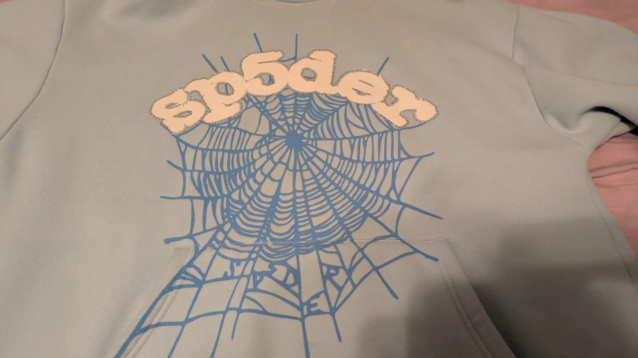 Light blue sp5der hoodie - photo 3