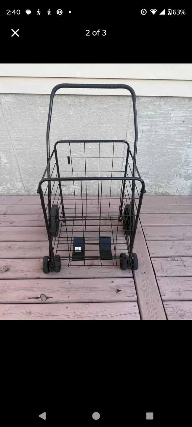 Folding shopping cart