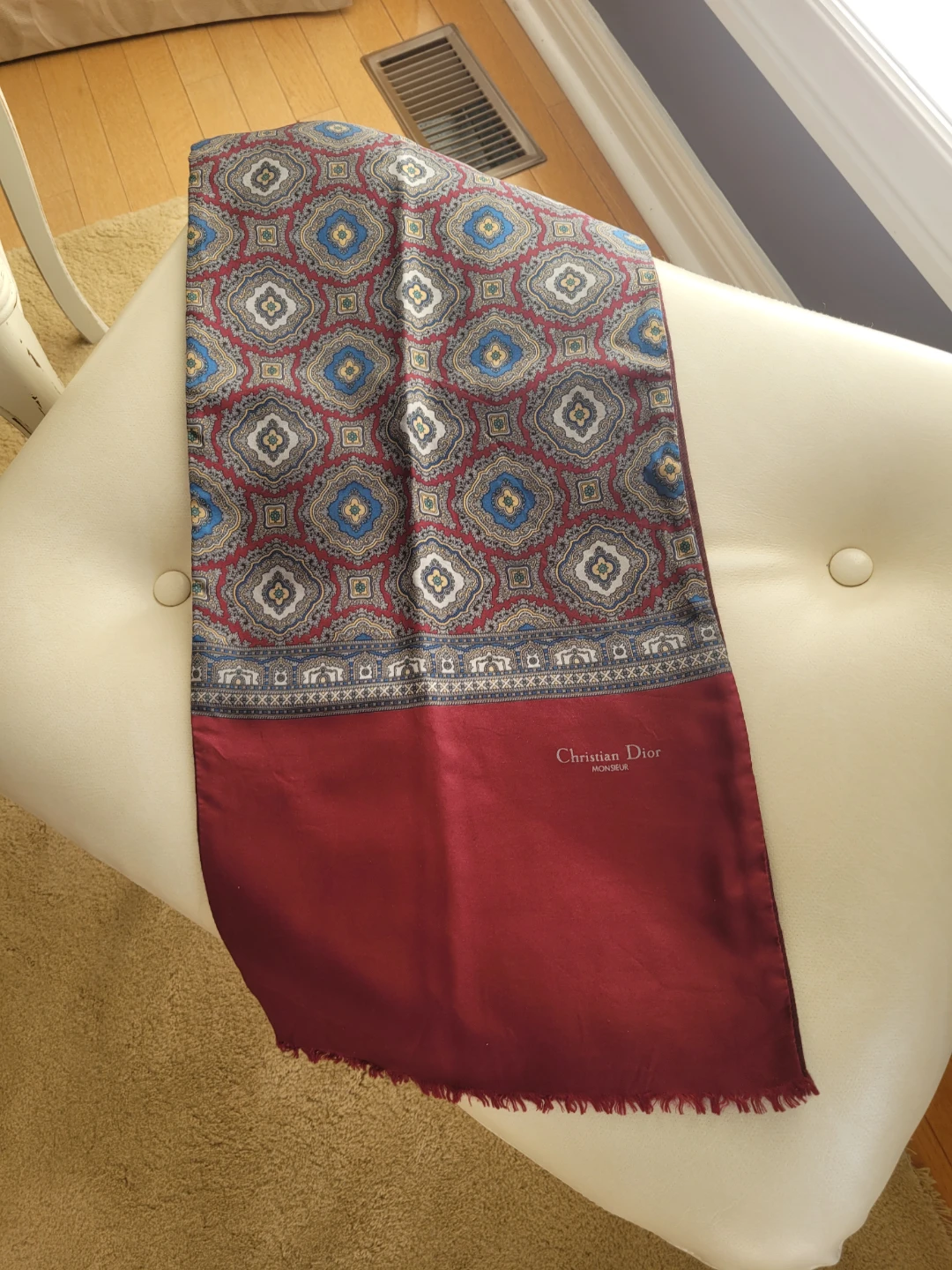Vtg. Christian Dior Monsieur Scarf