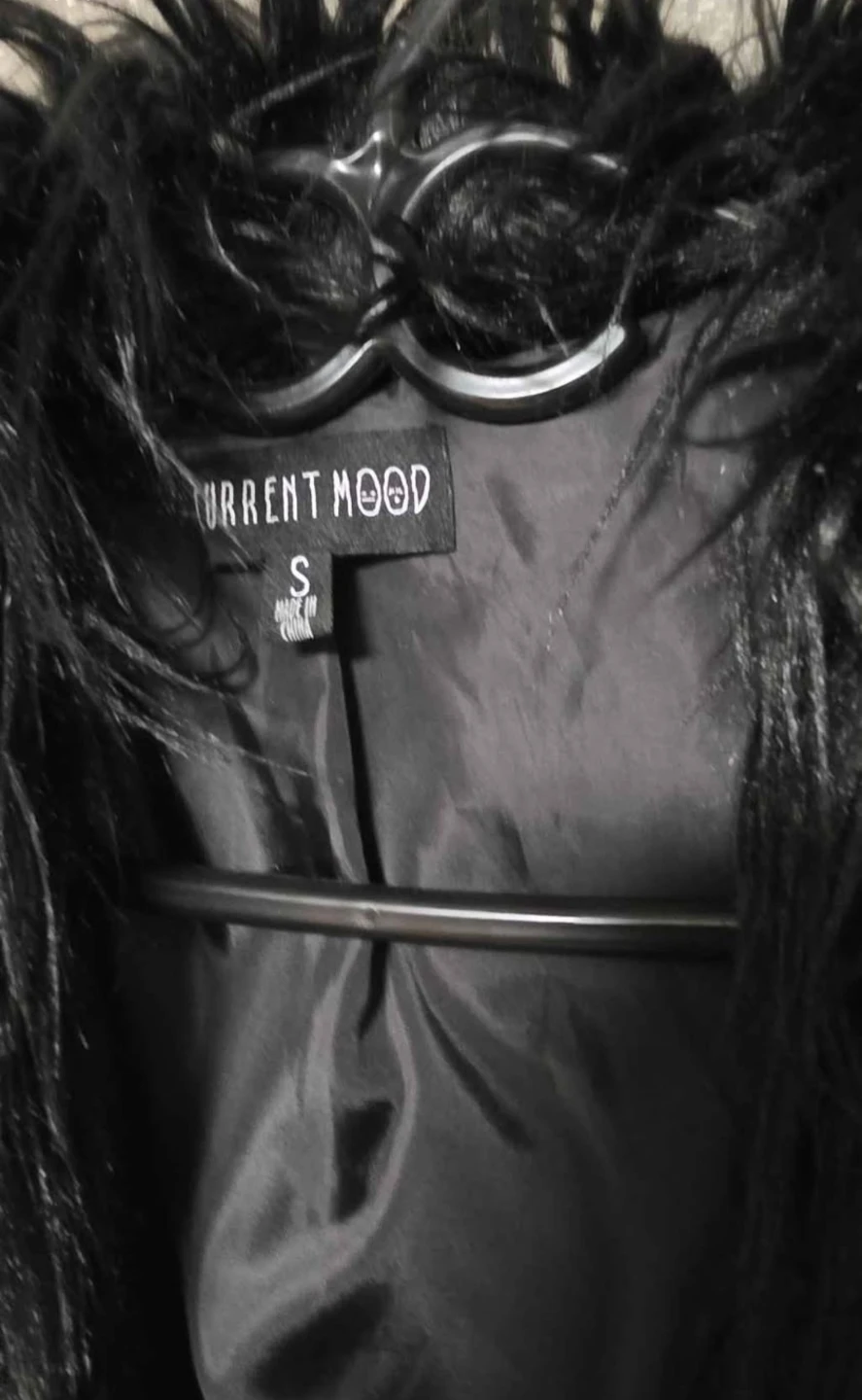 Current Mood black faux fur jacket - photo 3