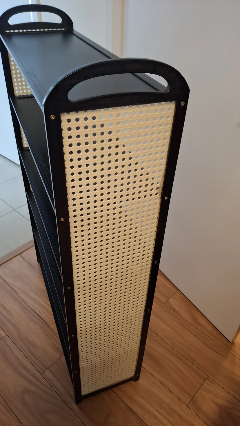 Black 6 tier shoe rack 69x23x107cm 🏈 - photo 3