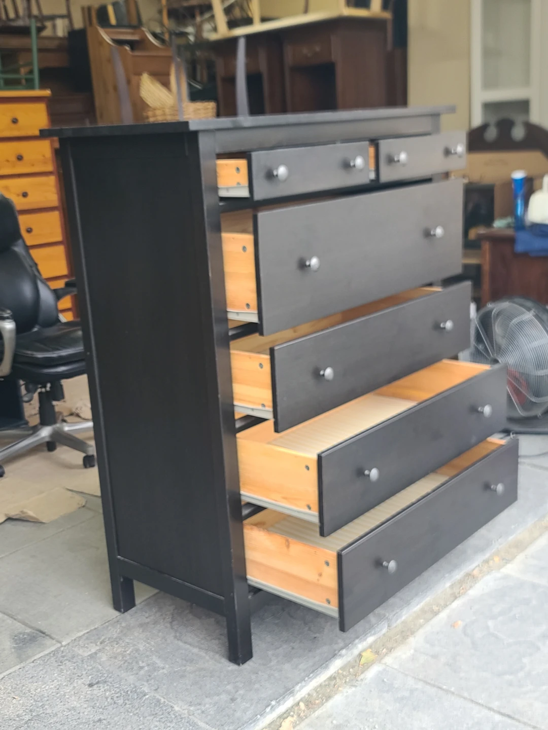 IKEA Hemnes 6-Drawer Chest, Black-Brown - photo 4