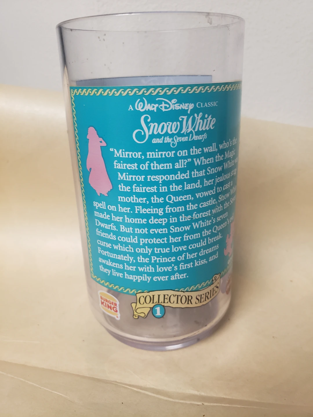 Walt Disney Snow White Collector Series Burger King Cup - photo 2