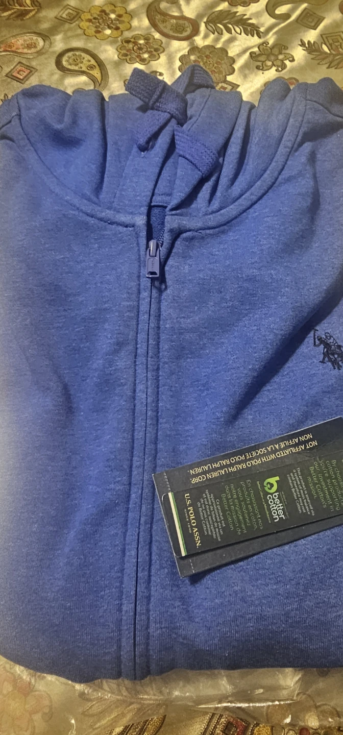 U.S. Polo Assn. Blue Zip-Up Hoodie