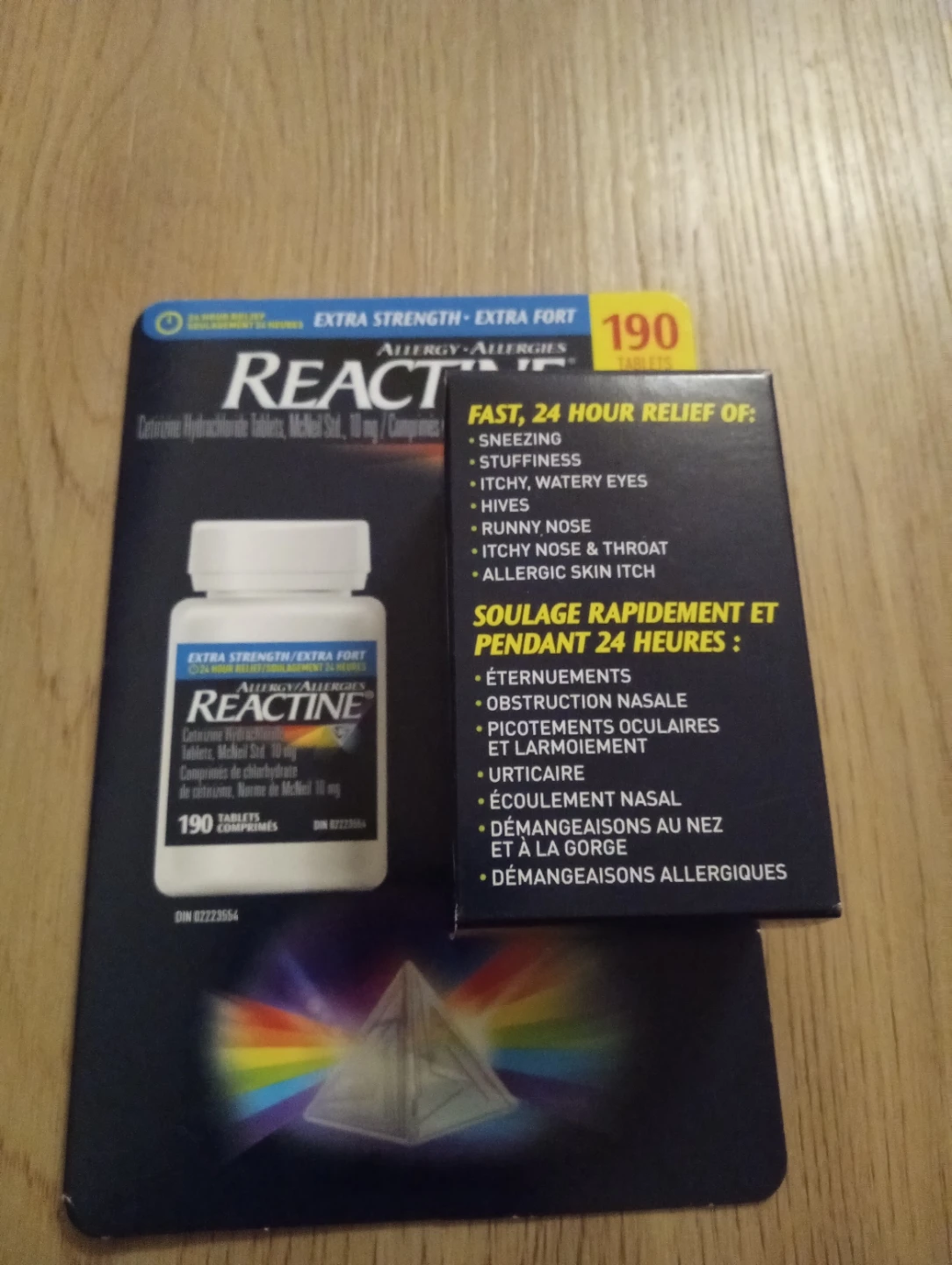 Reactine Extra Strength Allergy Tablets $15, bought extra