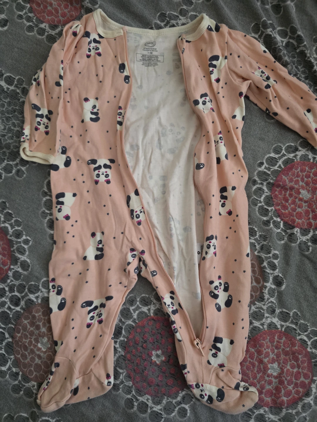 🏈Wonder Nation Panda Sleepwear 3-6M