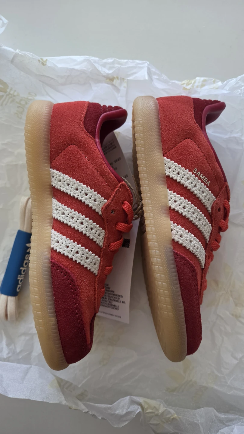 New Adidas Samba OG EL I Toddler Shoes - Red - photo 5