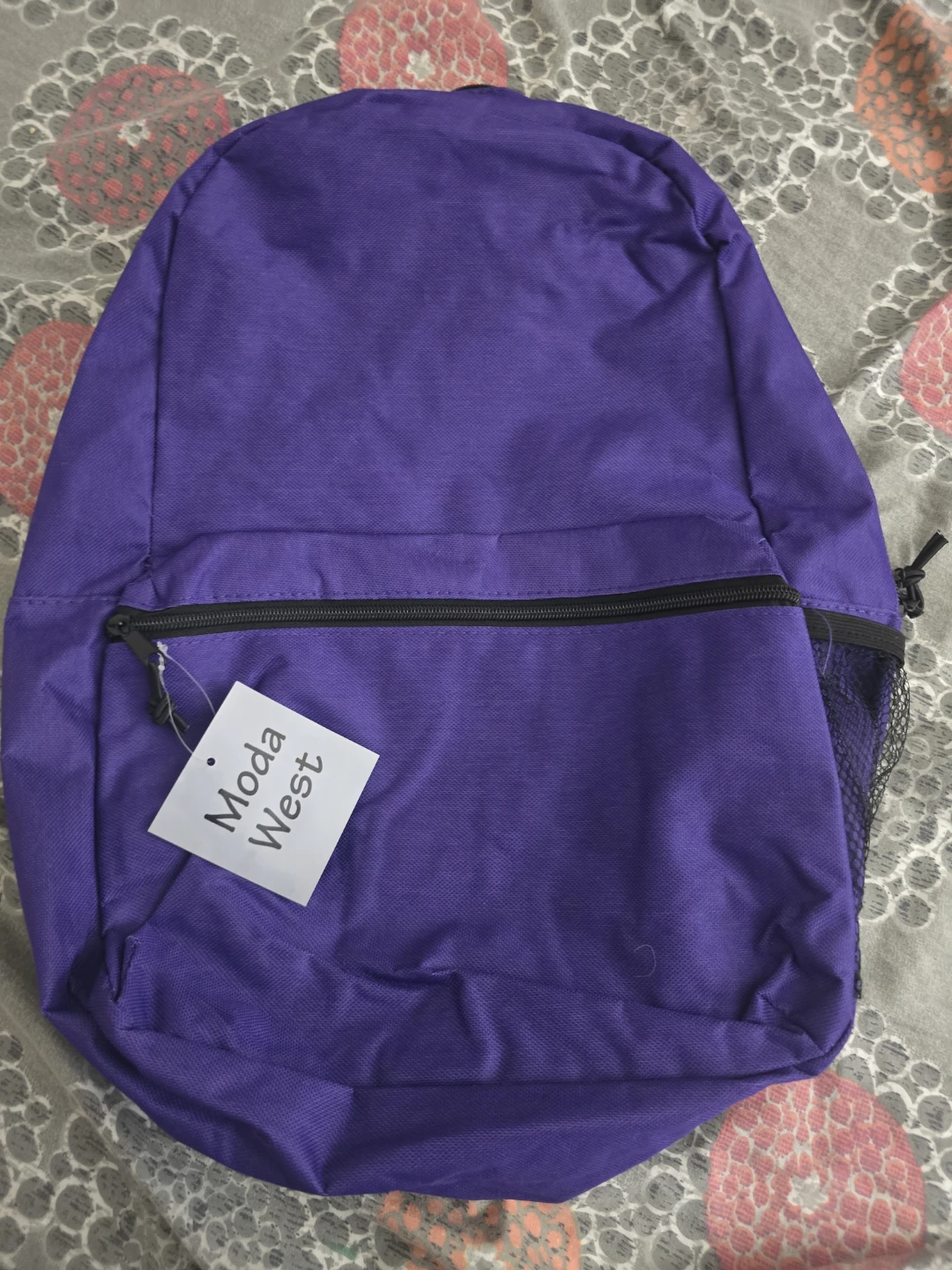 🏈 Moda West Purple Backpack