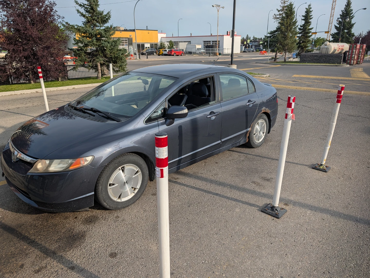 2008 Dark blue Honda Civic Hybrid - photo 4