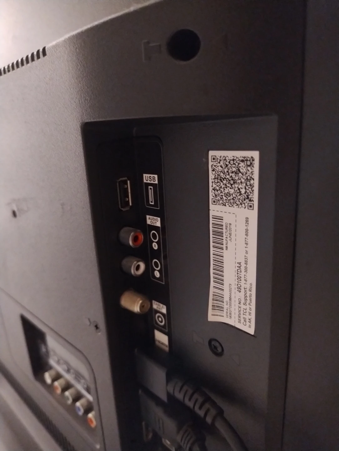 TCL 49" flat screen LED TV - photo 4