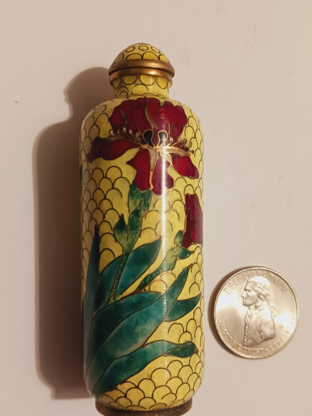 Antique Asian Cloisonné Enamel Snuff Bottle - photo 2