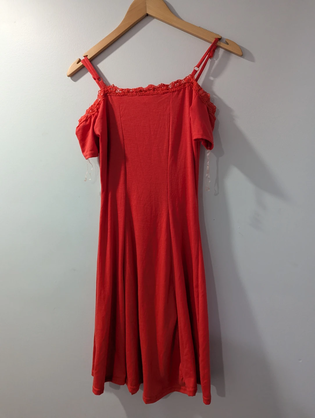 Red Cold Shoulder Dress
