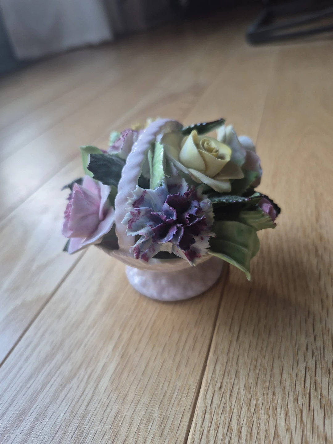 Adderley Bone China Floral Basket
