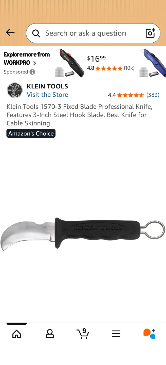 Klein Tools 1570-3 Cable/Lineman's Skinning Knife - photo 3
