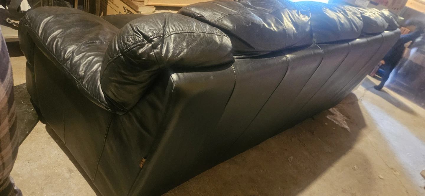 Black Leather Sofa