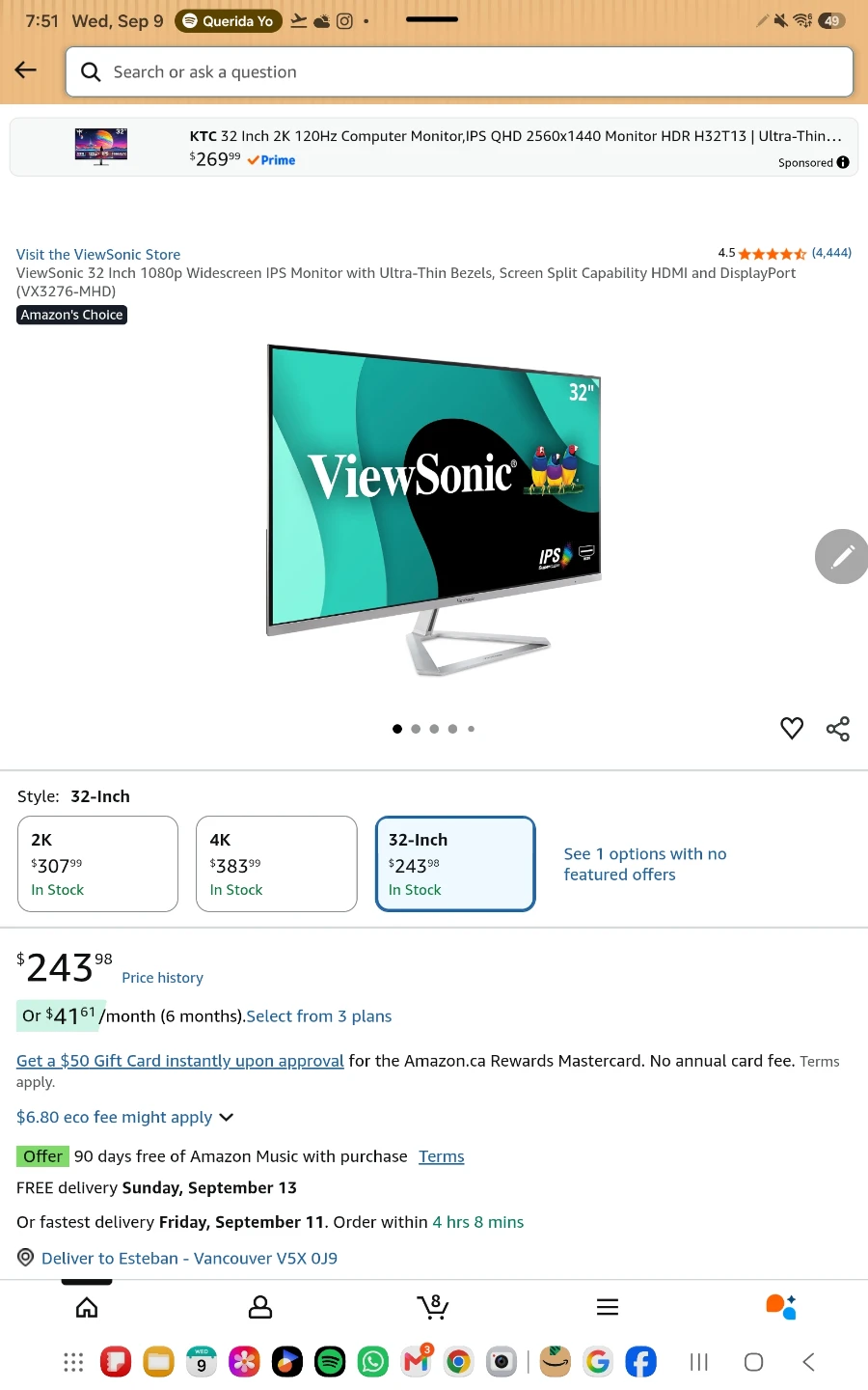 ViewSonic VX3276-mhd 32-inch Monitor - photo 3