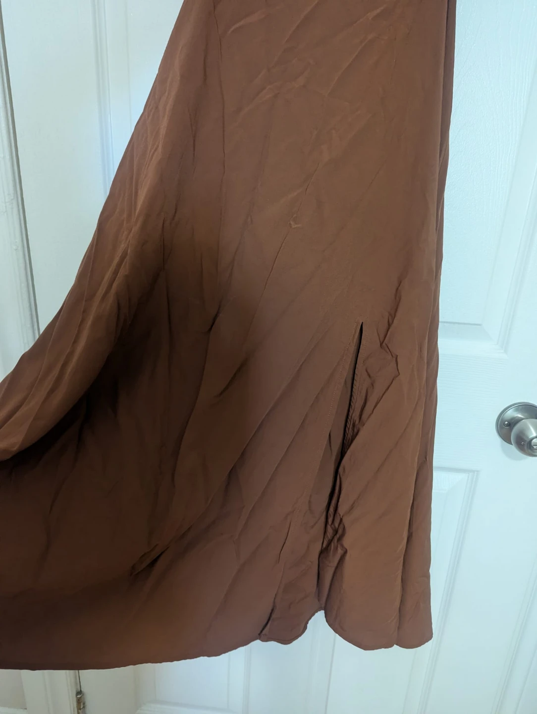 Light Rust/Brown Cold-Shoulder Midi Dress - photo 5