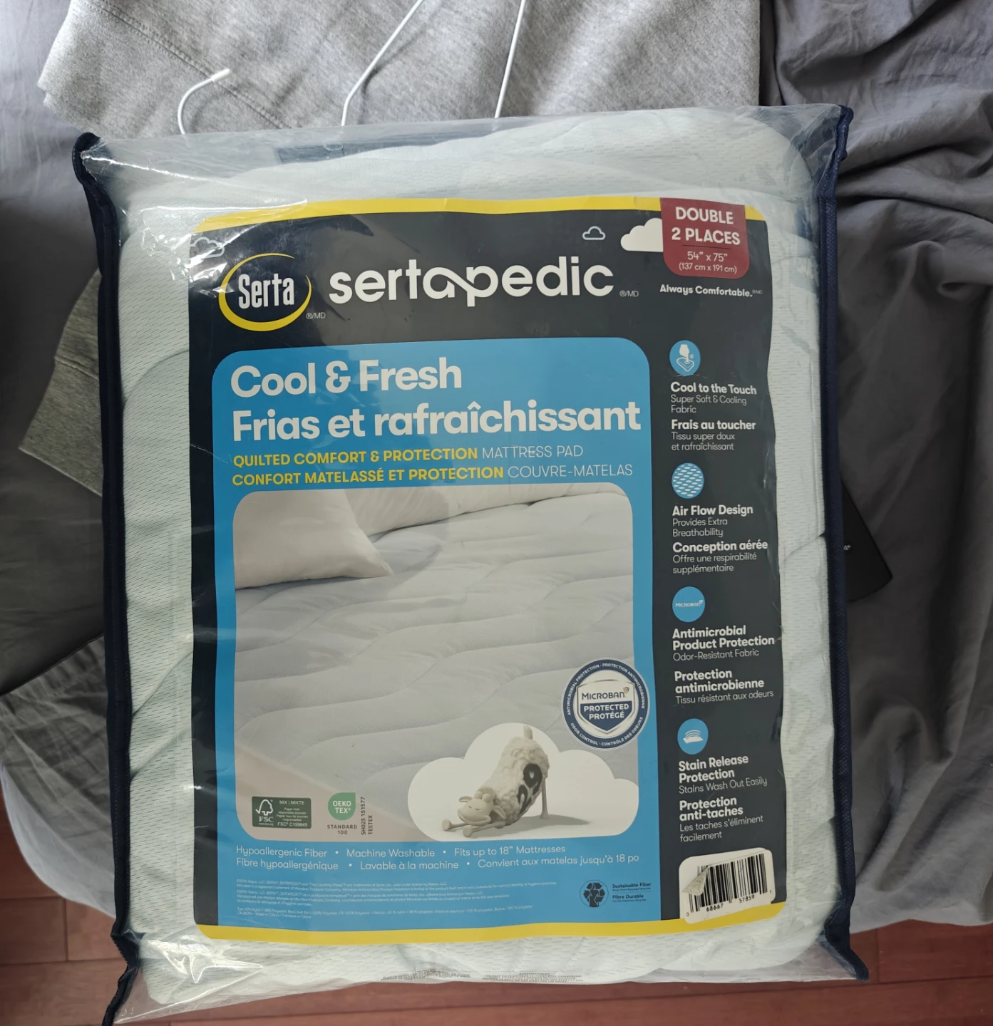 Serta Sertapedic Cool & Fresh Mattress Pad - Double