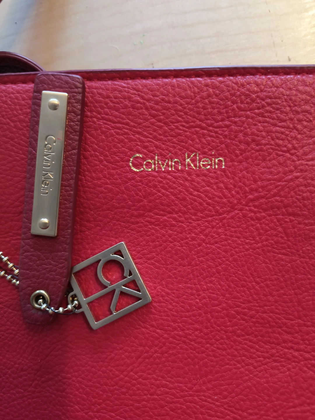 Calvin Klein Red Tote Bag / big purse - photo 3