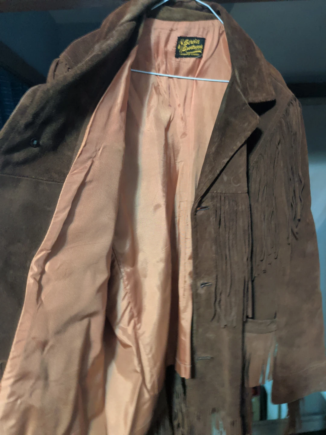 Service Sportswear Vintage Suede Fringe Jacket - photo 4