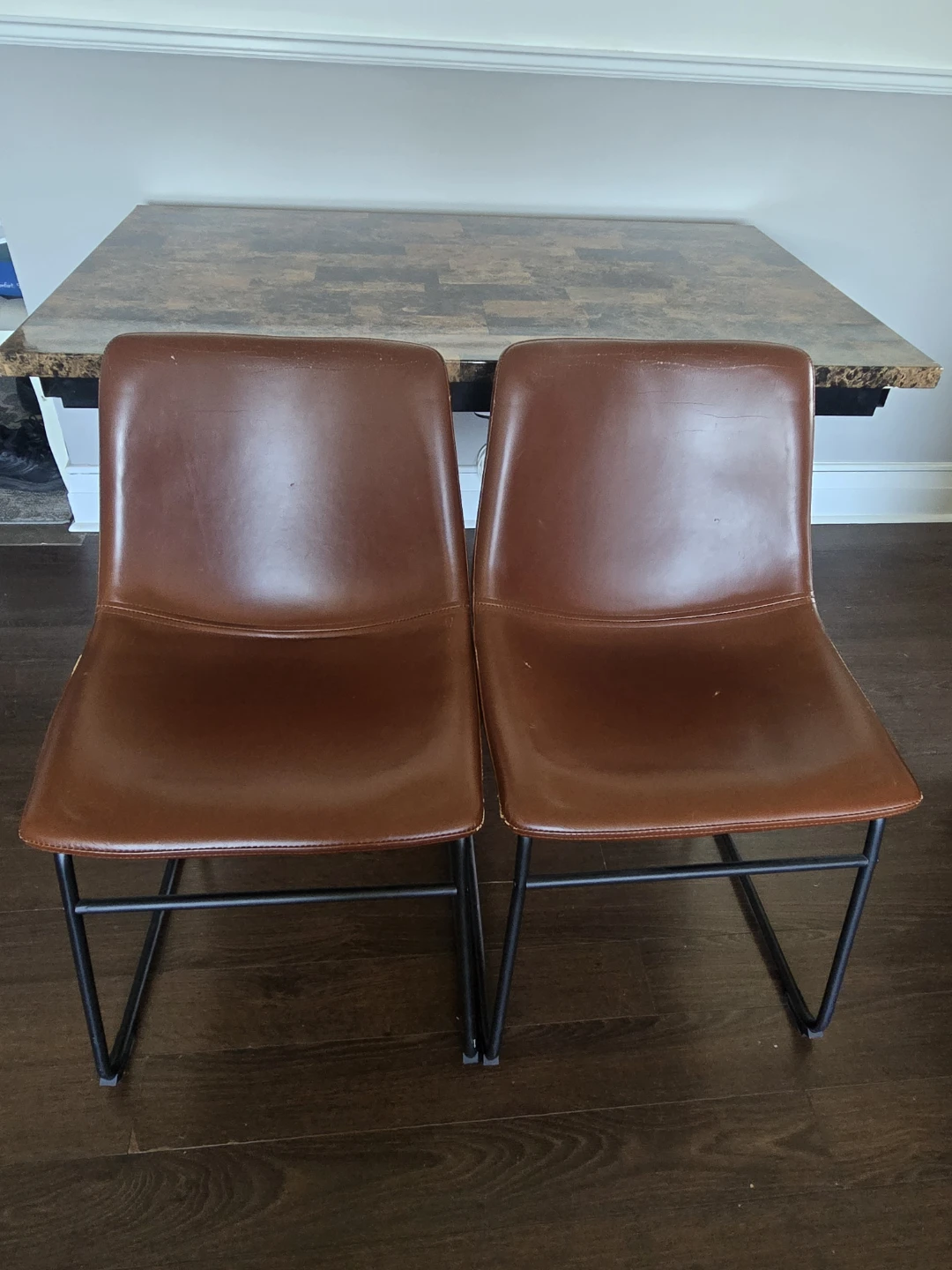 Rectangular Dinning Table with Two Chairs - photo 2