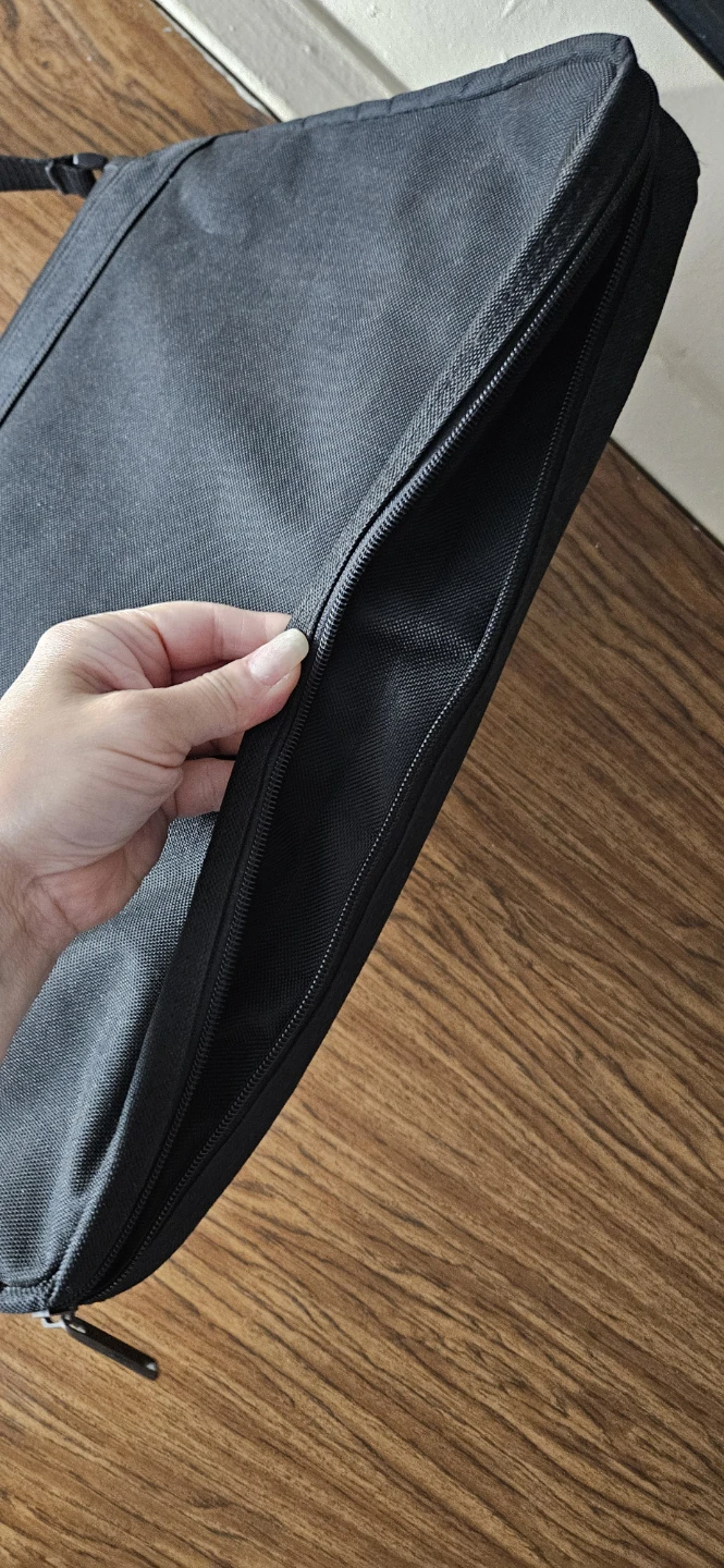 Black Messenger Bag with Adjustable Strap - photo 3