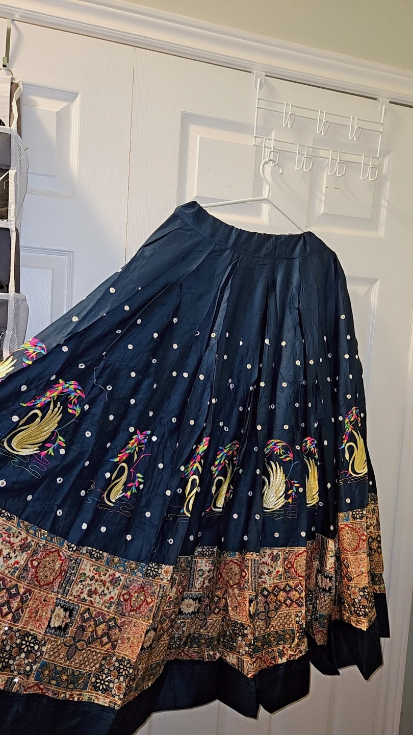 Navy Blue Traditional Lehenga Choli Set - photo 2