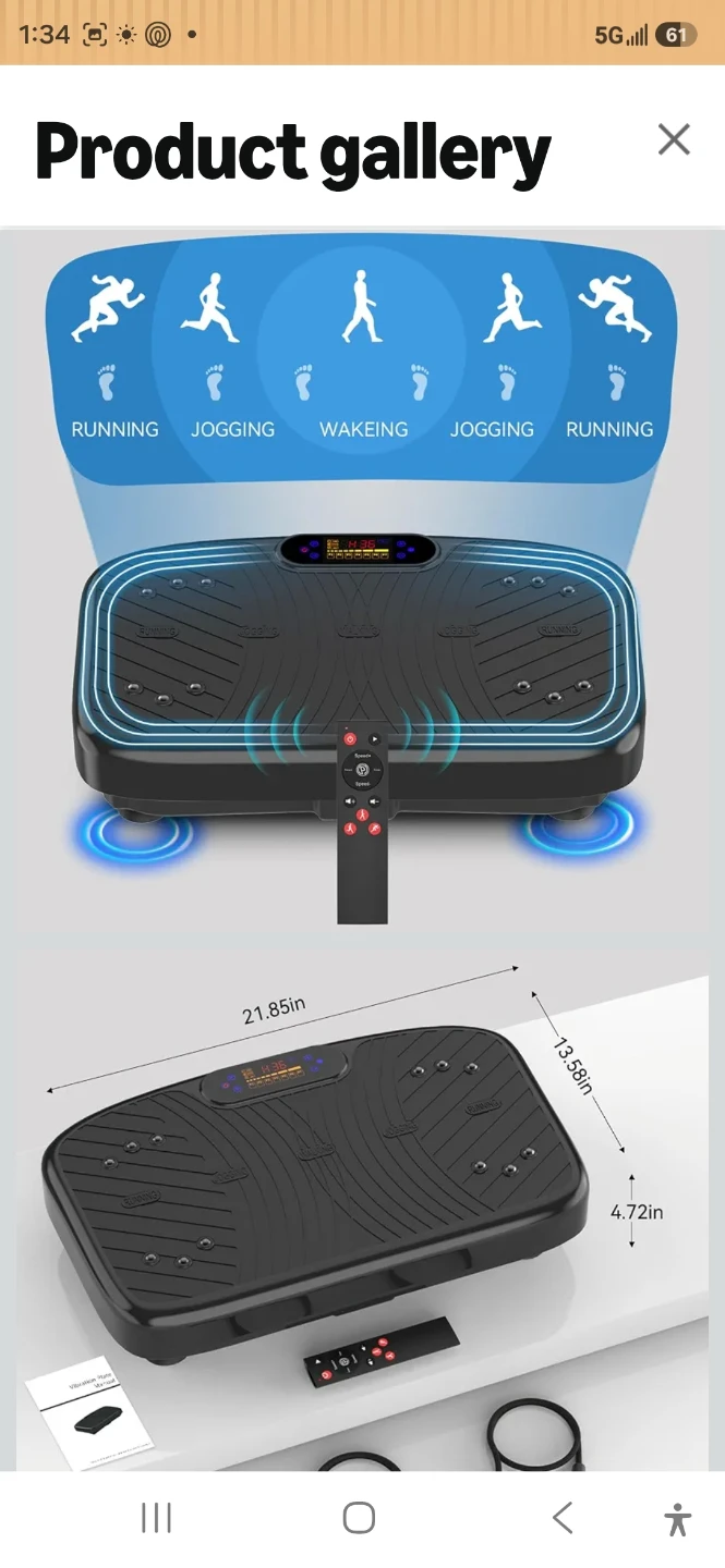 Vibration Fitness Plate with Remote - photo 2